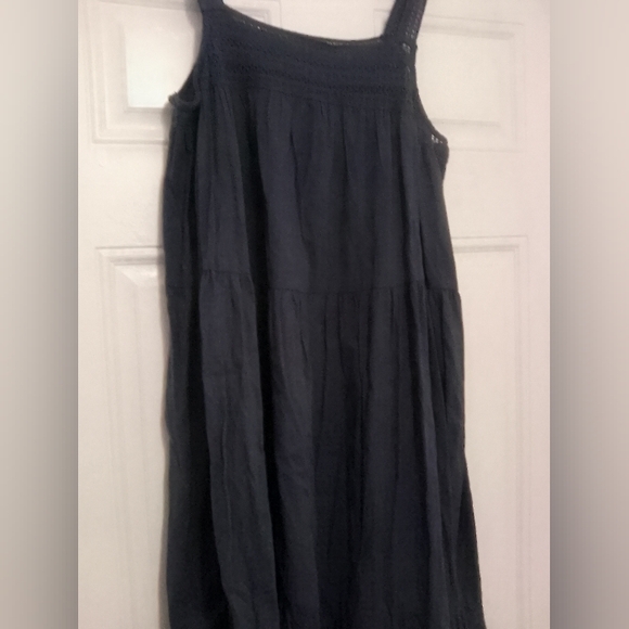 Universal Thread Blue Sleeveless Crochet Midi Dress - Picture 3 of 7